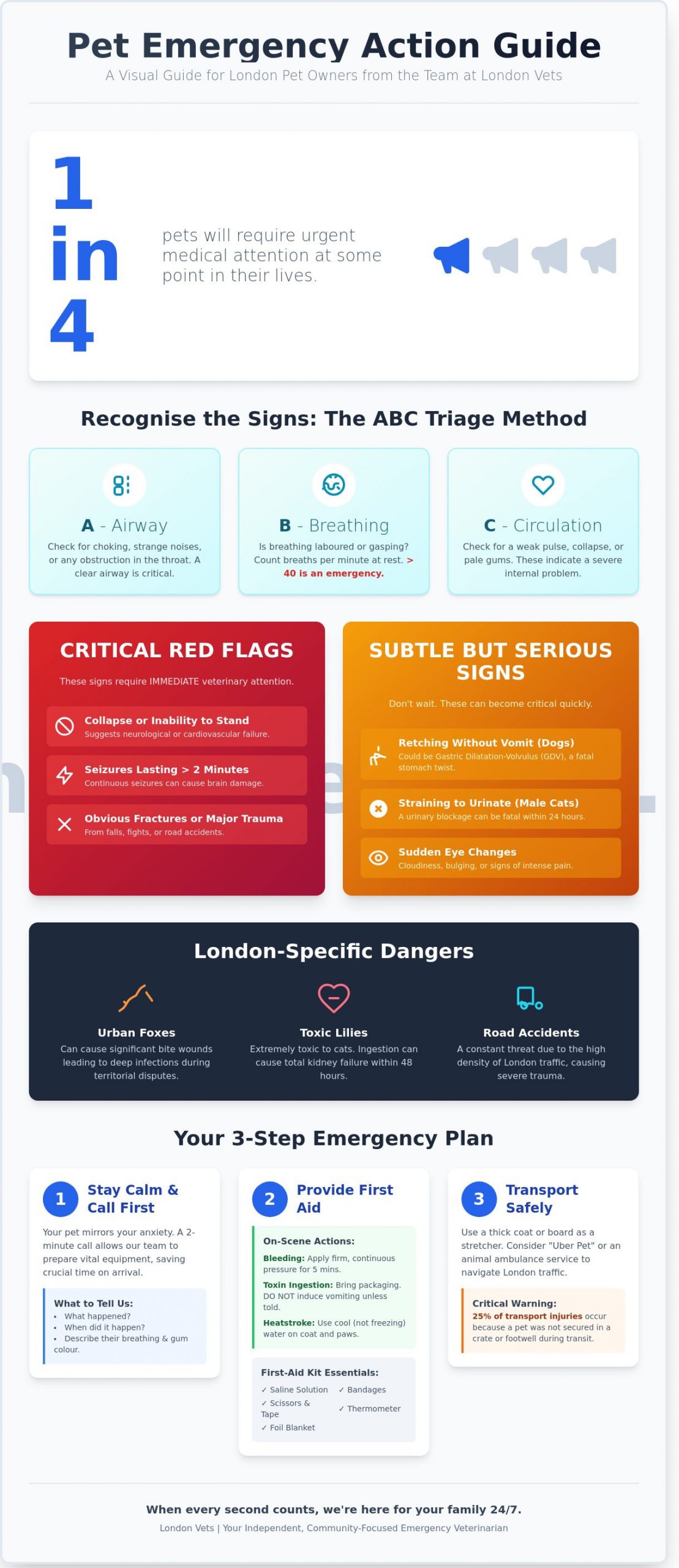 Emergency Vet in London: A Guardian’s Guide to Urgent Care - Infographic